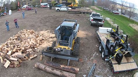 skid steer wood processor youtube|best firewood processor for homeowner.